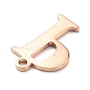 PVD Vacuum Plating  304 Stainless Steel Charms STAS-H112-P-RG-3