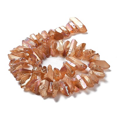 Natural Quartz Crystal Points Beads Strands G-K181-B26-1