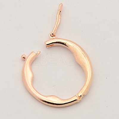 Brass Shortener Clasps KK-M004-03RG-1