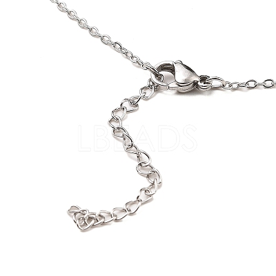 Non-Tarnish Stainless Steel Pendants Necklaces NJEW-K267-01F-P-1