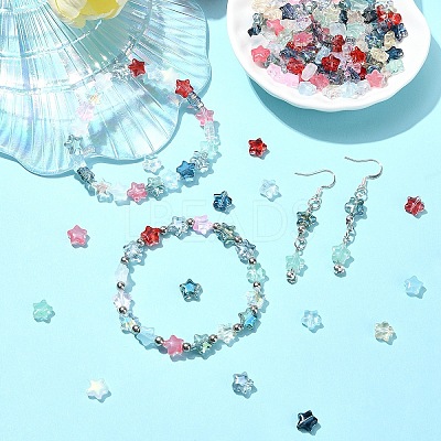 12 Colors Transparent Glass Beads GLAA-YW0003-67-1