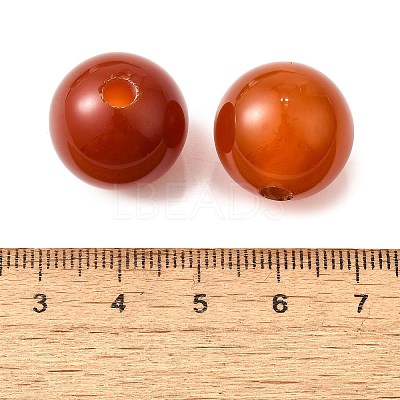 Natural Red Agate Beads G-G147-01G-1