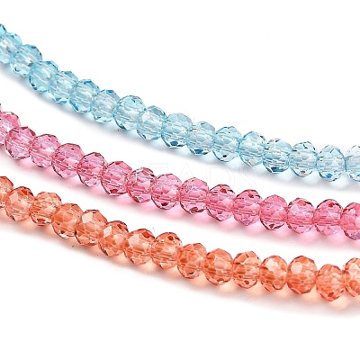 Transparent Painted Glass Beads Strands LS-DGLA-A034-T2mm-A11-1