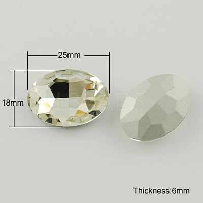 Glass Pointed Back Rhinestone RGLA-Q011-18x25mm-3-1
