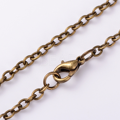 Iron Cable Chain Necklaces NJEW-JN01089-01-1