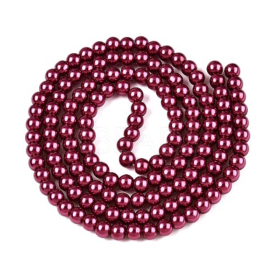 Baking Paint Glass Pearl Bead Strands HY-Q003-3mm-14-1