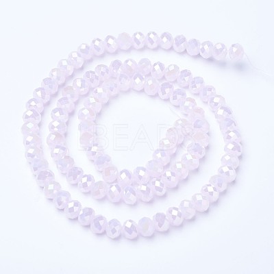 Electroplate Glass Beads Strands EGLA-A034-J8mm-B04-1