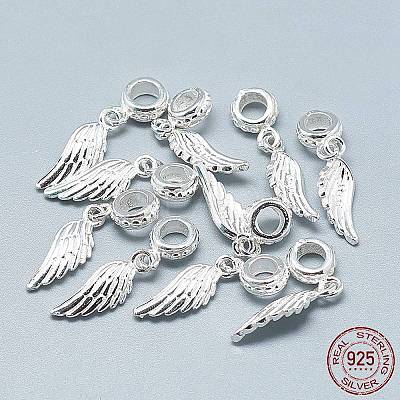 925 Sterling Silver European Dangle Charms STER-T002-67S-1