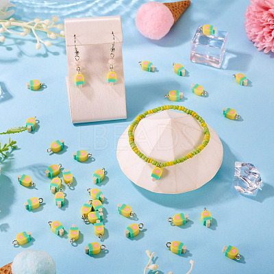 100Pcs Handmade Polymer Clay Charms CLAY-TA0001-96C-1