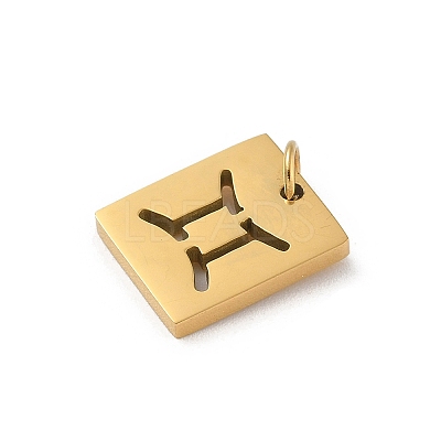 304 Stainless Steel Charms LS-STAS-R001-03G-03-1