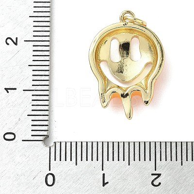 Halloween Theme Brass Enamel Pendants KK-L248-01G-03-1