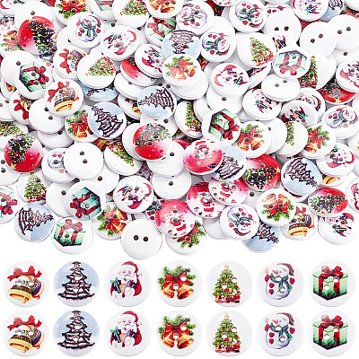 300Pcs Holiday Buttons BUTT-SP0001-01-1