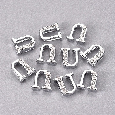 Alloy Slide Charms LS-PALLOY-WH0066-21U-1