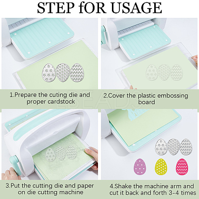 2 Styles Easter Cutting Dies Stencils DIY-CP0012-04-1