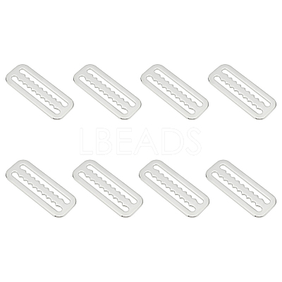 8Pcs Belt 316 Stainless Steel Slide Buckles STAS-UN0051-32-1