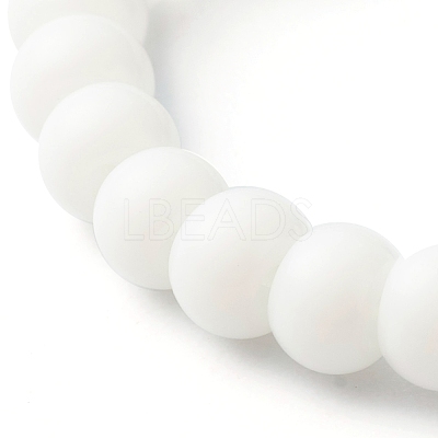Handmade Glass Beads Stretch Rings RJEW-JR00373-1