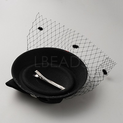 Women's Fascinators Cloth Hat for Party Decoration AJEW-WH0650-74-1