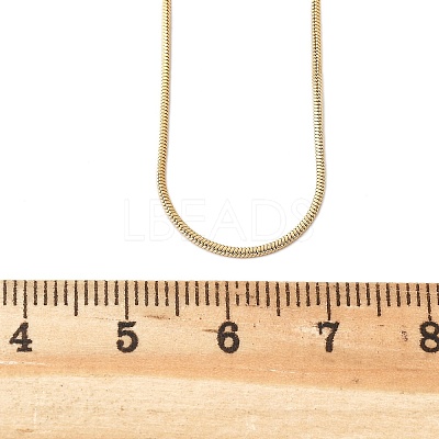 PVD Vacuum Plating 304 Stainless Steel Snake Chains Necklaces NJEW-O058-24G-1