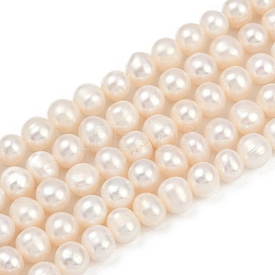 Natural Cultured Freshwater Pearl Beads Strands PEAR-I007-07Y-04A-1