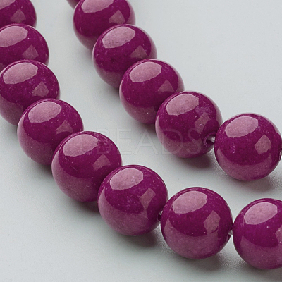 Natural Mashan Jade Round Beads Strands X-G-D263-8mm-XS12-1