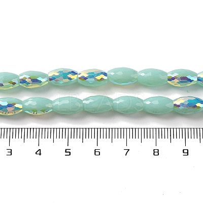 AB Color Plated Electroplate Beads Strands EGLA-H104-03E-1