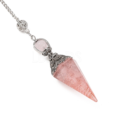 Resin Cone Pointed Dowsing Pendulums GG-CBA040B-03P-03-1