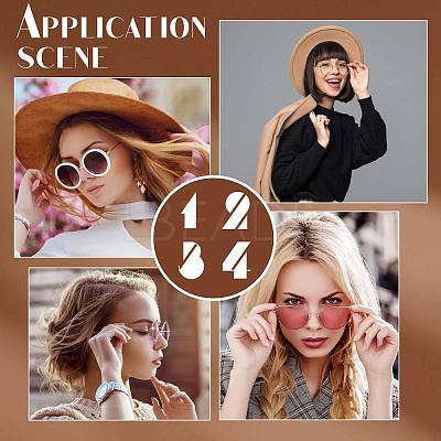 4Pcs 2 Colors Alloy Eyeglasses Arm FIND-GF0004-29-1