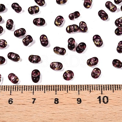 Picasso Spray Painted Glass Seed Beads SEED-T006-04-23-1