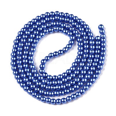 Baking Paint Glass Pearl Bead Strands X-HY-Q003-3mm-28-1