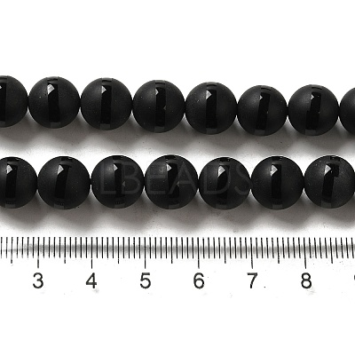 Dyed Natural Agate Round Bead Strands G-J271-10-10mm-1