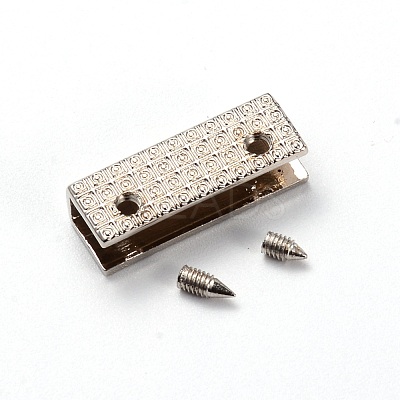 Zinc Alloy Bag Corner Protector Edging Frame PALLOY-WH0084-79C-03-1
