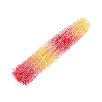 Gradient Color Baking Paint Glass Bead Strands X1-DGLA-A039-T4mm-A02-1