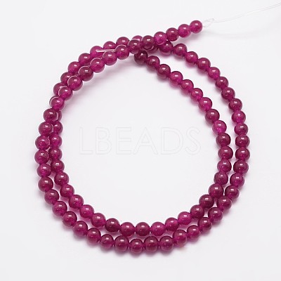 Natural & Dyed Malaysia Jade Bead Strands G-A146-4mm-A15-1