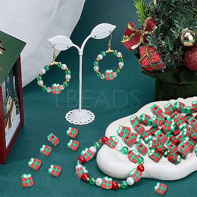 2 Sets Handmade Polymer Clay Beads CLAY-SC0002-05-1