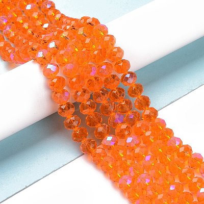 Electroplate Glass Beads Strands X1-EGLA-A034-T4mm-L07-1