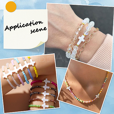 60Pcs Natural Freshwater Shell Beads Strands SSHEL-SC0001-39-1