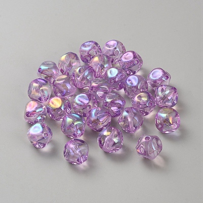 Plating Acrylic Beads LS-OACR-WH20006-01D-1