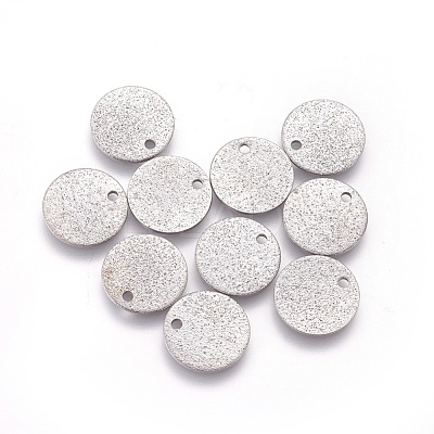 Non-Tarnish 304 Stainless Steel Charms STAS-E455-02P-12mm-1