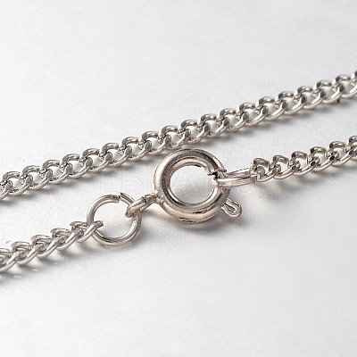Iron Twisted Chain Necklaces NJEW-JN01046-01-1