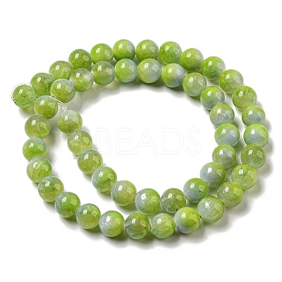Dyed Natural White Jade Beads Strands G-F764-02A-1