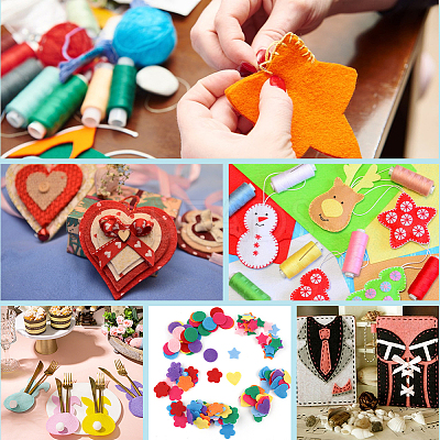 Rectangle Felt Fabric Roll DIY-CY0003-96B-1
