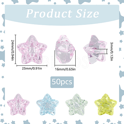 Transparent Acrylic Beads MACR-SC0001-57B-1
