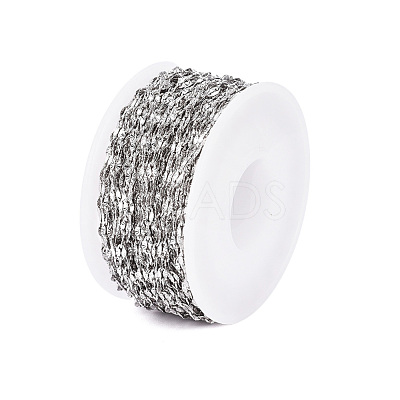 Non-Tarnish 304 Stainless Steel Textured Cable Chains CHS-D004-02P-1
