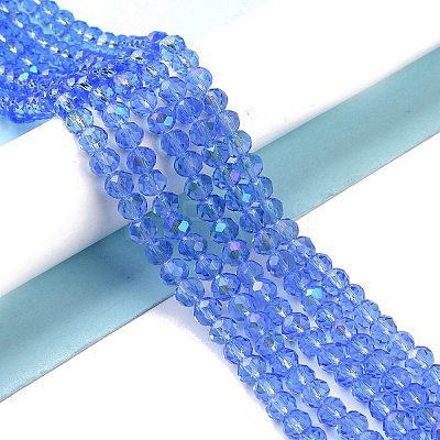 Electroplate Glass Beads Strands EGLA-A034-T4mm-L04-1