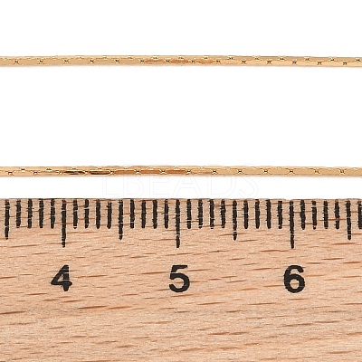 0.7MM Brass Boston Link Chain Necklaces for Women NJEW-Q351-02G-1