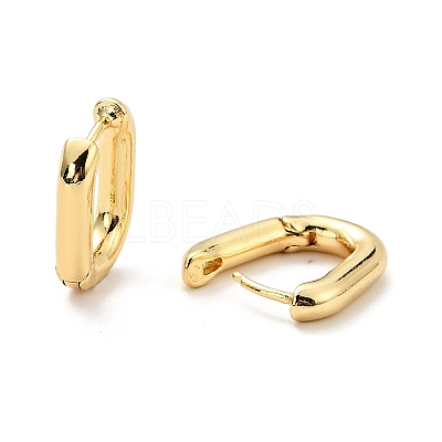 Brass Oval Hoop Earrings for Women X-EJEW-G297-24G-1