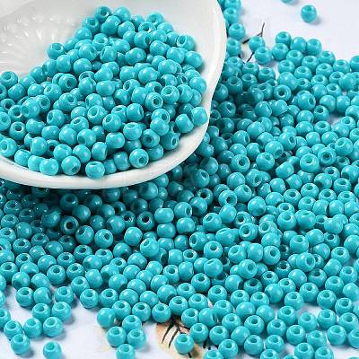 Baking Paint Glass Seed Beads SEED-H002-I-A507-1