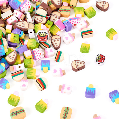 80G Handmade Polymer Clay Beads CLAY-TA0001-63-1