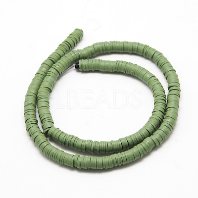 Handmade Polymer Clay Beads X-CLAY-R067-4.0mm-43-1