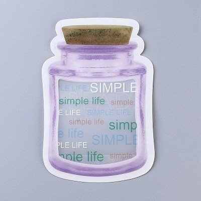 Reusable Bottle Shape Zipper Sealed Bags LS-OPP-Z001-04-A-1